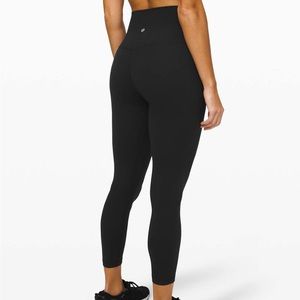 lululemon align high rise legging pant size 6 black 25”
